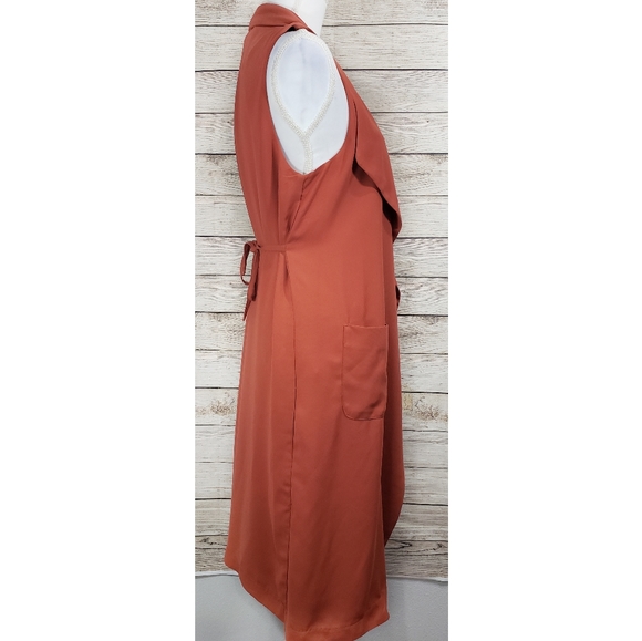 H&M Burnt Orange Duster Vest - Picture 3 of 6